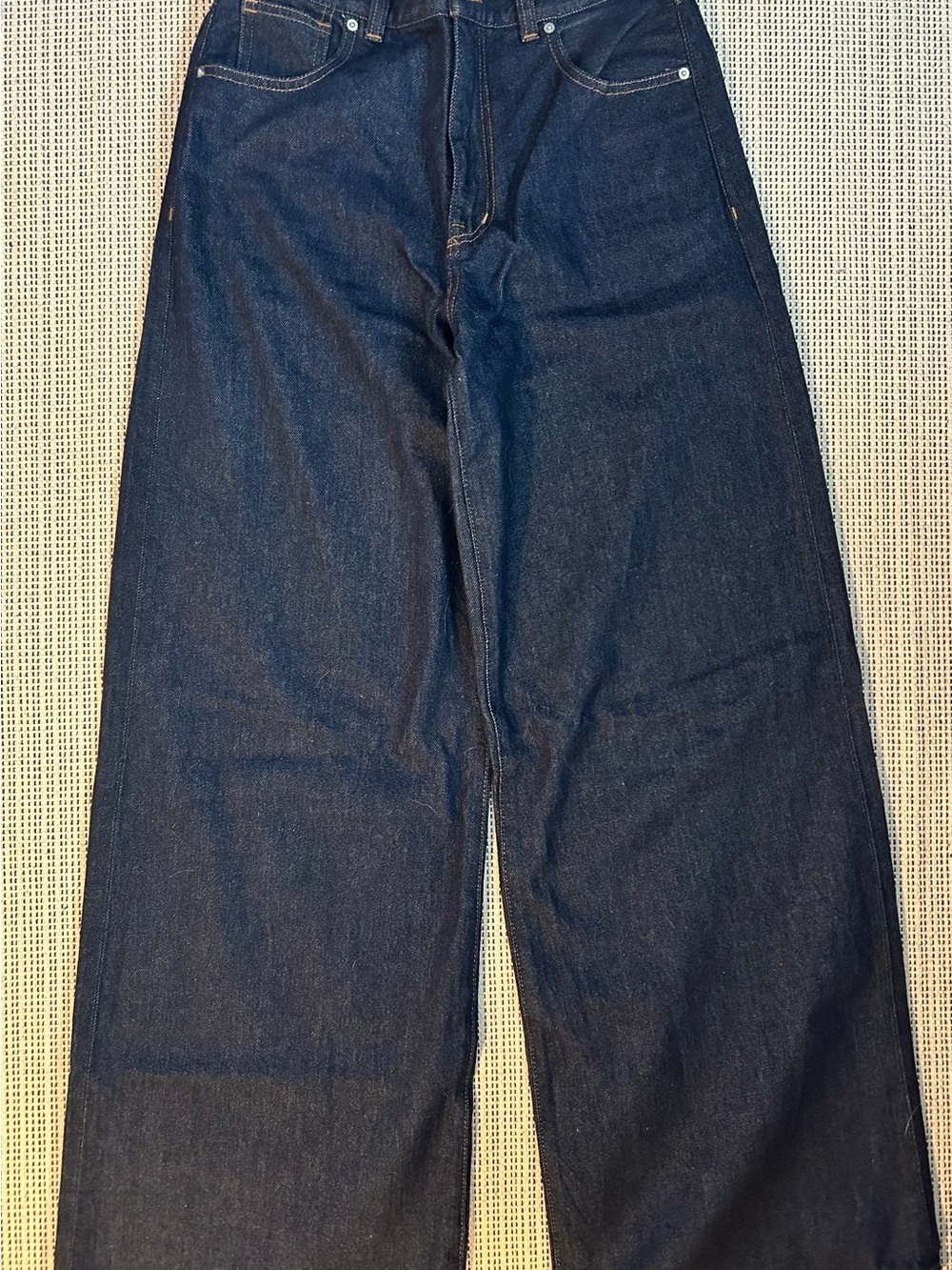 Madewell Women's Dark Blue Wide Leg Jeans - worn once.